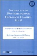 Cover for Proceedings of the 29th International Geological Congress