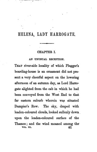 Cover for Helena, lady Harrogate