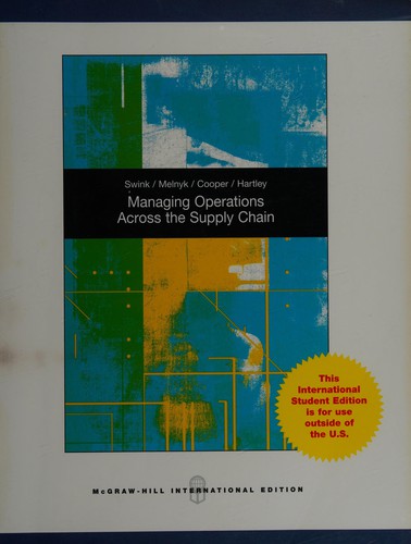 Cover for Managing operations across the supply chain