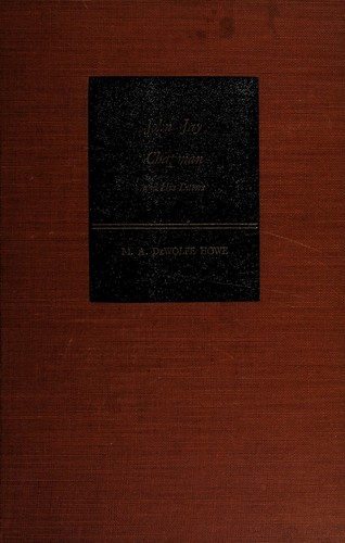 Cover for John Jay Chapman and his letters ...