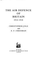 Cover for Air Defence of Britain 1914-1918