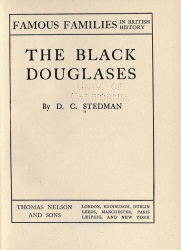 Cover for The black Douglases.