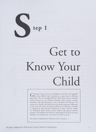 Cover for Ten steps to helping your child succeed in school