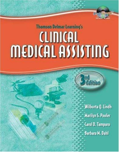 Cover for Thomson Delmar Learnings Clinical Medical Assisting (Thomson Delmar's Learning's)
