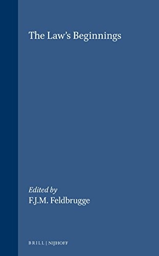 Cover for The law's beginnings