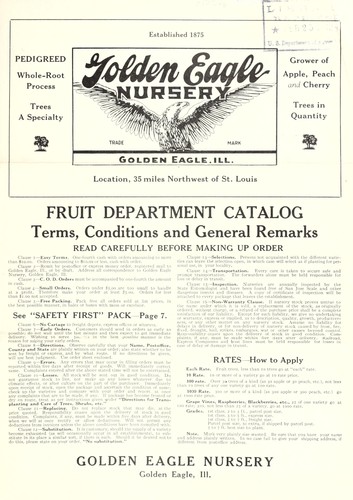 Cover for Fruit Department catalog