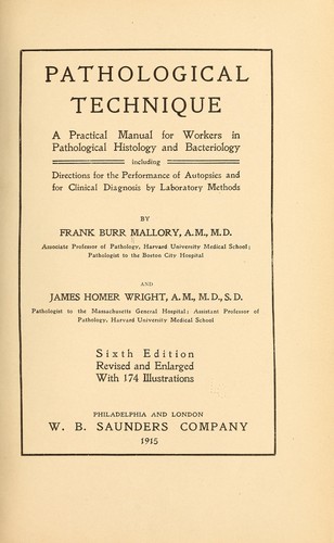 Cover for Pathological technique
