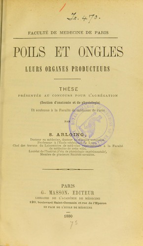 Cover for Poils et ongles
