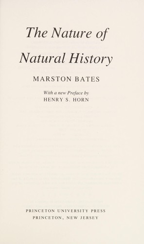 Cover for The nature of natural history