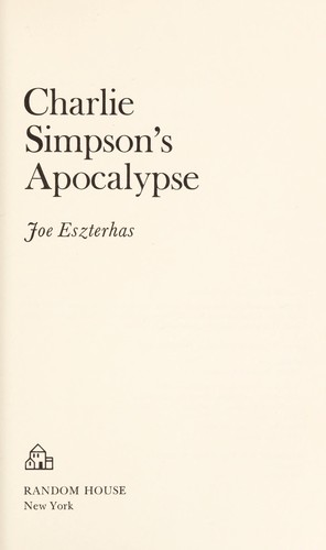 Cover for Charlie Simpson's apocalypse.