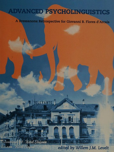 Cover for Advanced psycholinguistics