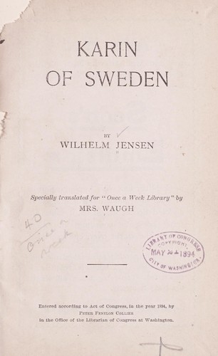 Cover for Karin of Sweden