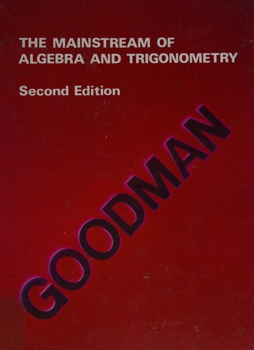 Cover for The mainstream of algebra and trigonometry.