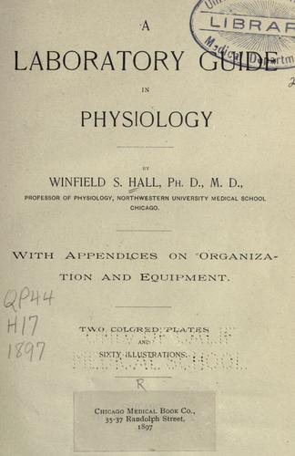 Cover for A laboratory guide in physiology