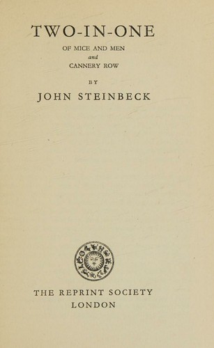 Cover for Of Mice and Men & Cannery Row