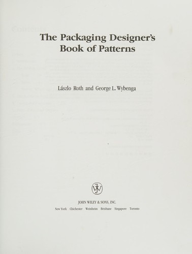 Cover for Packaging Designer's Book of Patterns