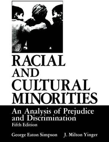Cover for Racial and cultural minorities