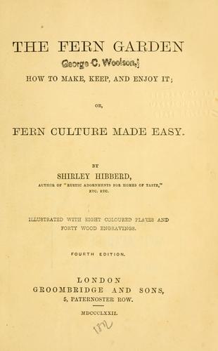 Cover for The fern garden