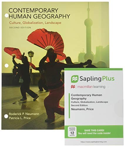 Cover for Loose-leaf Version for Contemporary Human Geography 2e & SaplingPlus for Contemporary Human Geography 2e