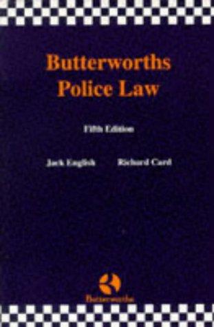 Cover for Butterworths Police Law