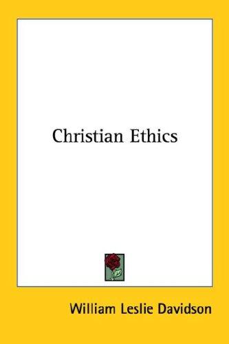 Cover for Christian Ethics