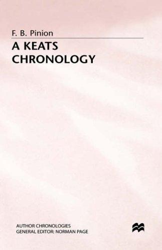 Cover for A Keats chronology