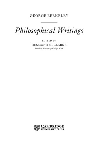 Cover for Philosophical writings