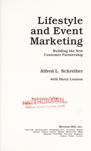 Cover for Lifestyle and event marketing