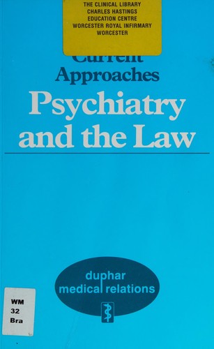 Cover for Psychiatry and thelaw