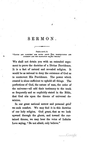 Cover for The Curtained Throne: A Sermon, Suggested by the Death of President Lincoln ...