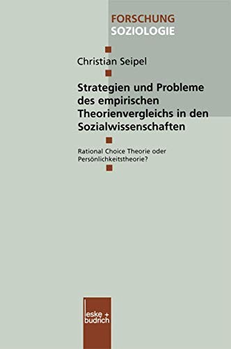 Cover for Strategien und Probleme des empirischen Theorienvergleichs in den Sozialwissenschaften
