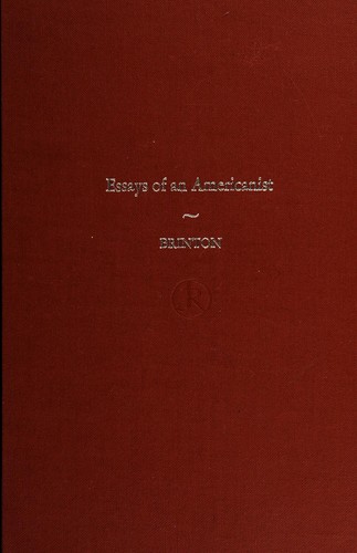 Cover for Essays of an Americanist
