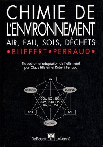 Cover for Chimie de l'environnement