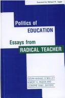 Cover for Politics of Education