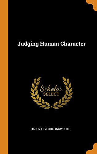 Cover for Judging Human Character