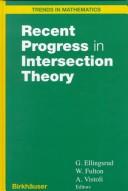 Cover for Recent Progress in Intersection Theory (Progress in Nonlinear Differential Equations and Their Applications)