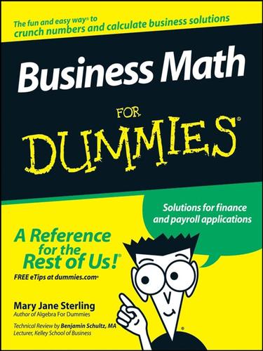 Cover for Business Math For Dummies