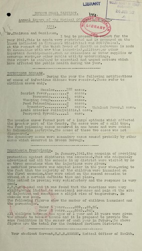 Cover for [Report 1941]