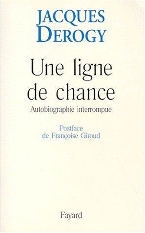Cover for Une ligne de chance