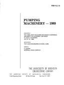Cover for Pumping machinery, 1989