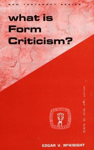 Cover for What is form criticism?