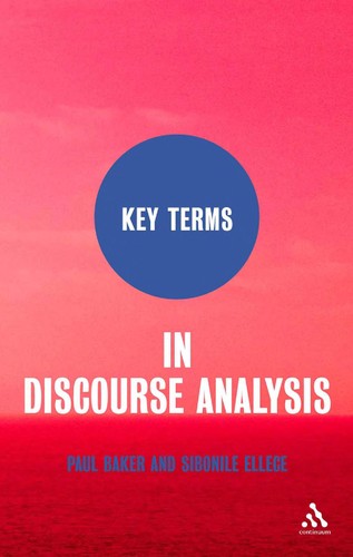 Cover for Key terms in discourse analysis