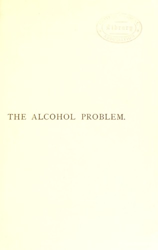 Cover for The alcohol problem in its biological aspect