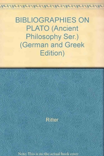 Cover for Bibliographies on Plato, 1912-1930