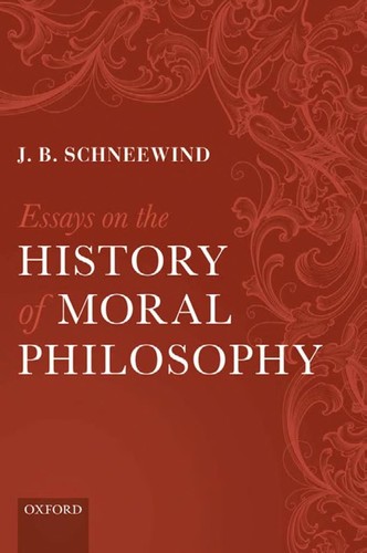 Cover for Essays on the history of moral philosophy