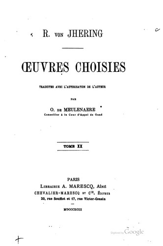 Cover for ...Œuvres choisies