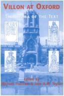 Cover for Villon at Oxford