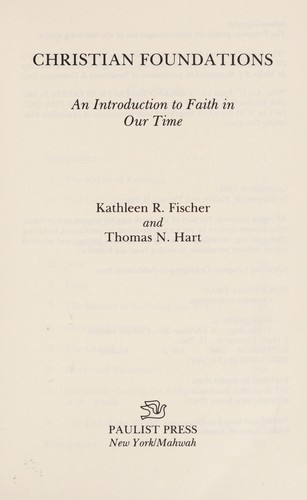 Cover for Christian foundations