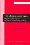Cover for The Chinese rime tables