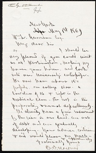 Cover for [Letter to] W.L. Garrison, Esq., My dear Sir